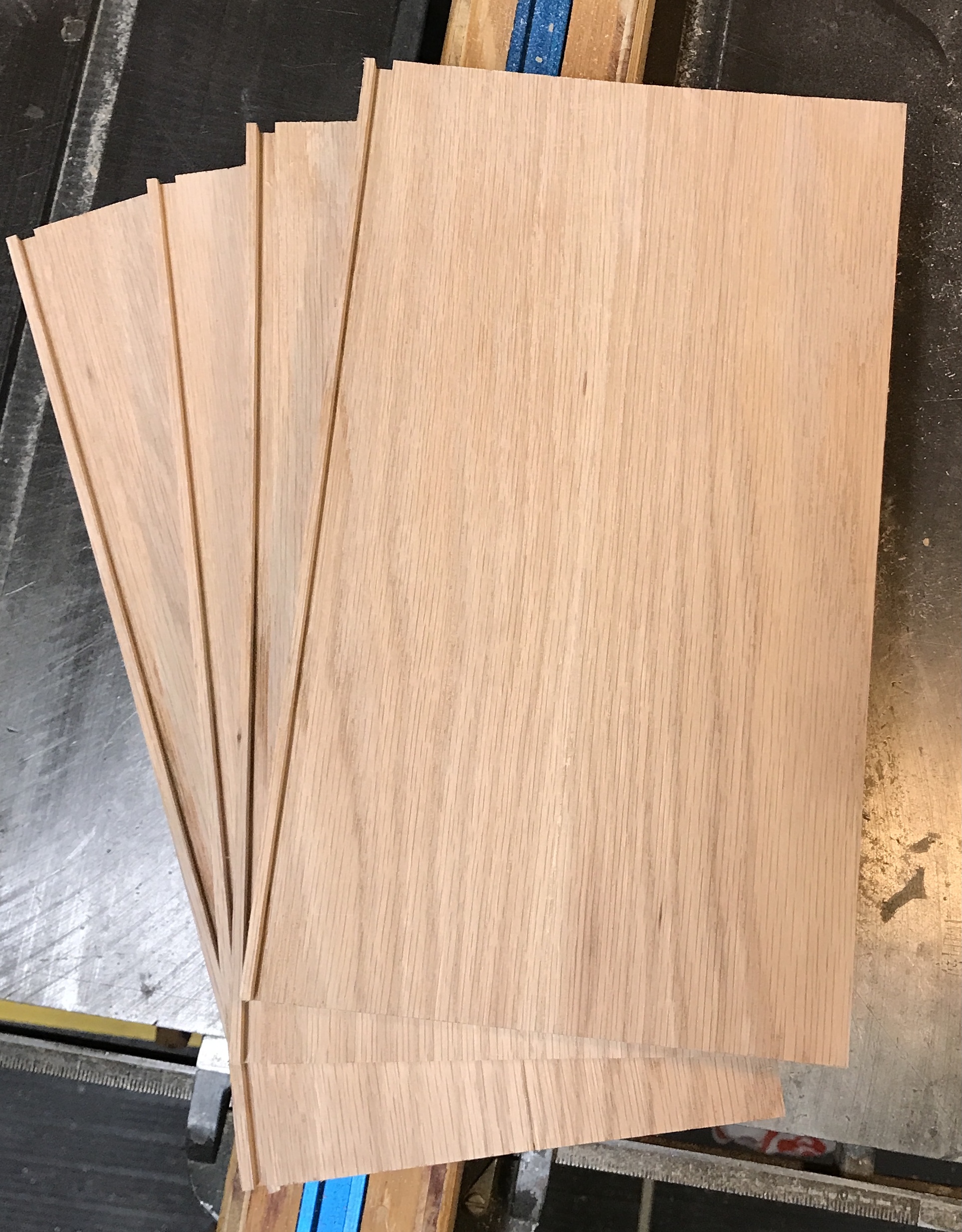 Dadoes cut in all four boards